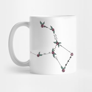 Crater (Cup) Constellation Roses and Hearts Doodle Mug